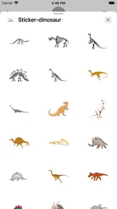 Sticker dinosaur screenshot 1