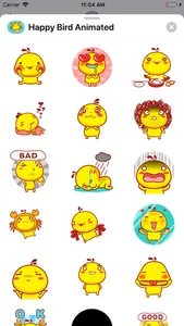 Happy Bird: Animated Stickers screenshot 1