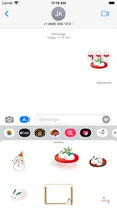 Cute sticker snowman screenshot 3