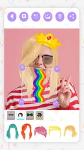 Face Stickers Selfie Camera screenshot 4