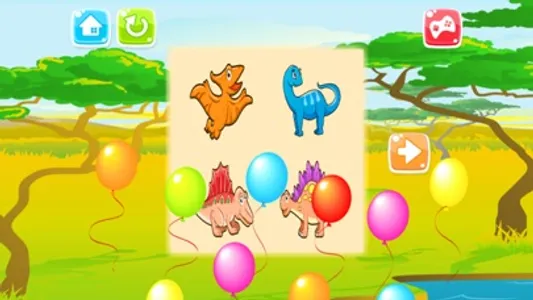 Dinosaur Drag Drop and Match Shadow Dino for kids screenshot 2