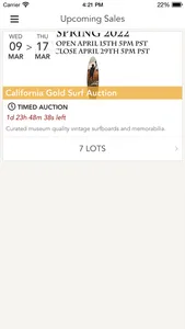 California Gold Surf Auction screenshot 0