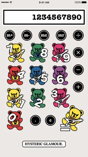 HYSTERIC GLAMOUR - HYSTERIC BEAR CALCULATOR screenshot 0