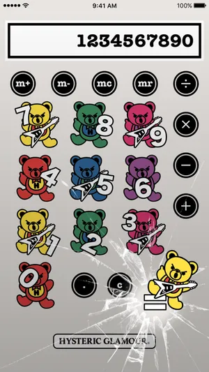 HYSTERIC GLAMOUR - HYSTERIC BEAR CALCULATOR screenshot 1