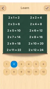 Multiplication table (Math) screenshot 1