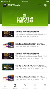 OCBFChurch App screenshot 1