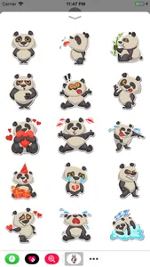 Panda - Stickers for iMessage. screenshot 1