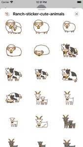 Ranch sticker cute animals screenshot 0