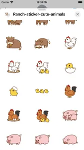 Ranch sticker cute animals screenshot 1