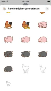 Ranch sticker cute animals screenshot 2