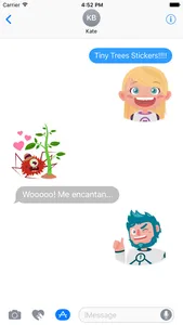 Tiny Trees Basic Stickers for iMessage screenshot 1