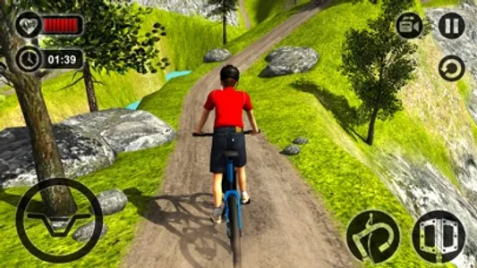 Uphill Bicycle Rider Kids - Offroad Mountain Climb screenshot 1