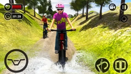 Uphill Bicycle Rider Kids - Offroad Mountain Climb screenshot 3