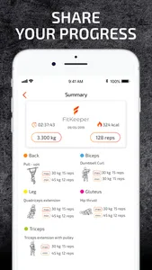 FitKeeper: Dumbel Workouts Gym screenshot 5