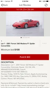 CWS Auctions screenshot 2