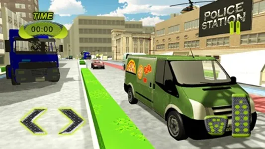 Pizza Delivery Van- Food Truck Driver Game screenshot 2