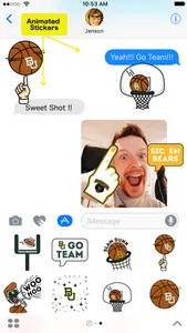 Baylor University Animated+Stickers for iMessage screenshot 0