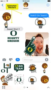 Oregon Ducks Animated Emojis screenshot 0