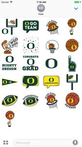 Oregon Ducks Animated Emojis screenshot 1