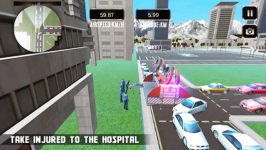Drone Ambulance Simulator: Helicopter Rescue Pilot screenshot 2