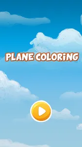 Sky airplane coloring book for kids games screenshot 0
