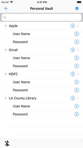 Personal Vault screenshot 0