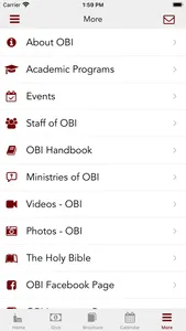 Ozark Bible Institute screenshot 2