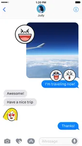 JAMES & MOON Emoji Stickers - LINE FRIENDS screenshot 2