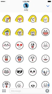 JAMES & MOON Emoji Stickers - LINE FRIENDS screenshot 3