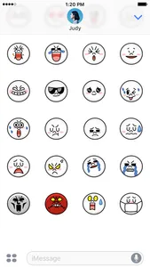 JAMES & MOON Emoji Stickers - LINE FRIENDS screenshot 4