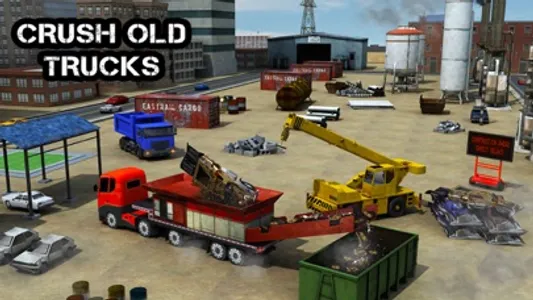 Monster Truck Crusher Crane Driving Simulator 3D screenshot 0