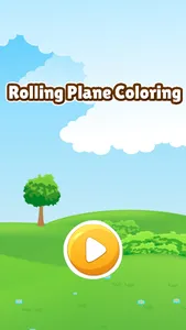 Sky plane rolling coloring book games for kids screenshot 0