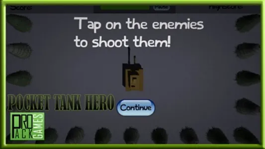 Pocket Tank Hero Lite : Bomb army in this battle screenshot 1