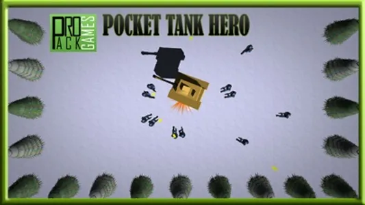 Pocket Tank Hero Lite : Bomb army in this battle screenshot 4