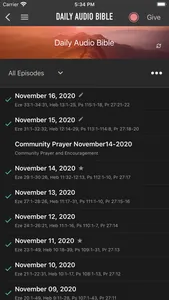 Daily Audio Bible Mobile App screenshot 1