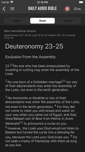 Daily Audio Bible Mobile App screenshot 4