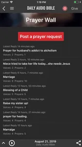 Daily Audio Bible Mobile App screenshot 7