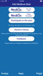 Info Medicus Quiz screenshot 0