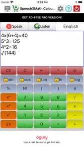 Speech2Math Calculator screenshot 0