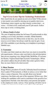 Cover Letter screenshot 2