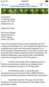 Cover Letter screenshot 3