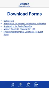Veteran Funeral Provider screenshot 1