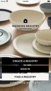 Pottery Barn Wedding Registry screenshot 1