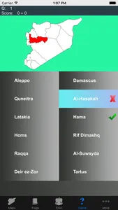 Syria Governorate Maps and Capitals screenshot 2