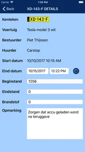 RentWise inname/uitgifte app screenshot 2