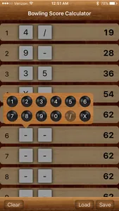 Bowling Calculator screenshot 1