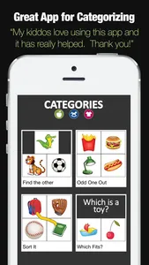 Categories - Categorization Skill Development App screenshot 0