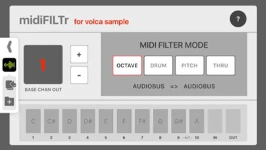 midiFILTr-VS for Volca Sample screenshot 0