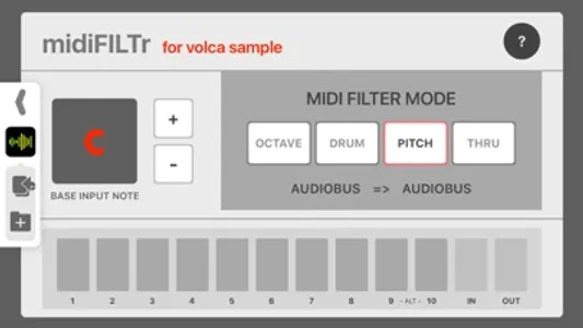 midiFILTr-VS for Volca Sample screenshot 2