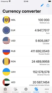 Exchange rates of Moldova screenshot 8